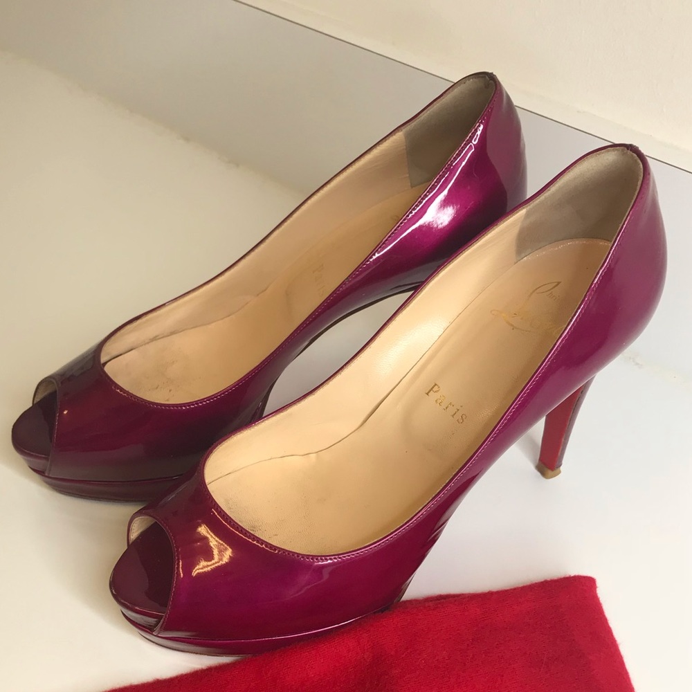 Louboutin Purple bought off poshmark